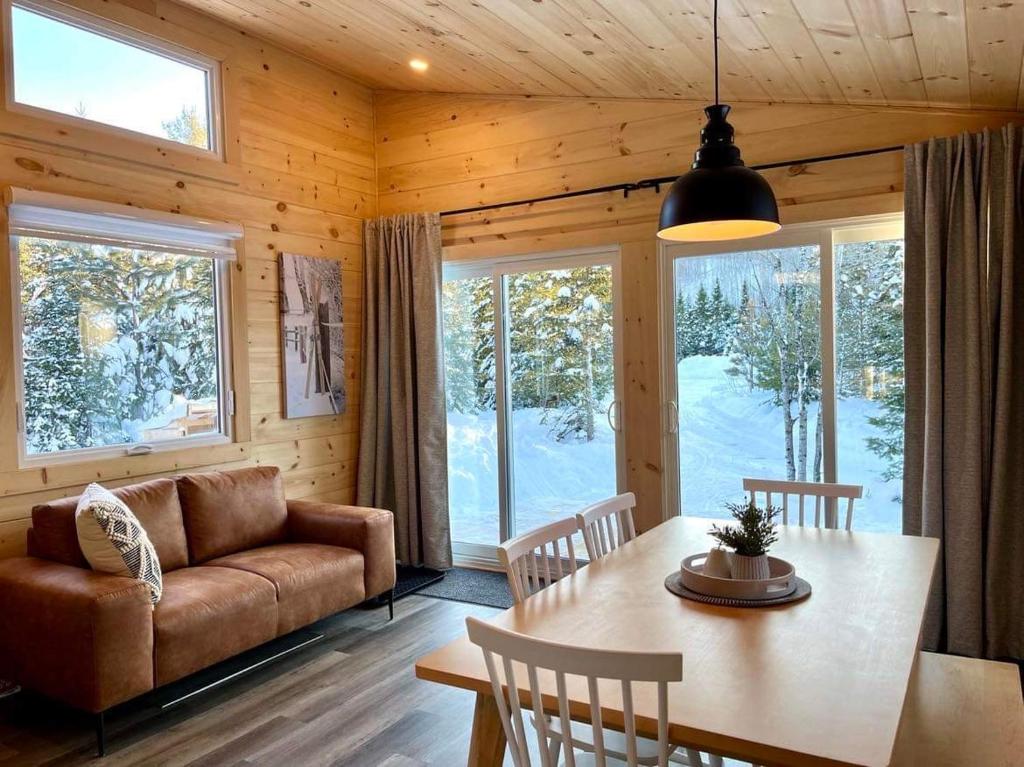 Posezení v ubytování Chalet La P'tite Paix