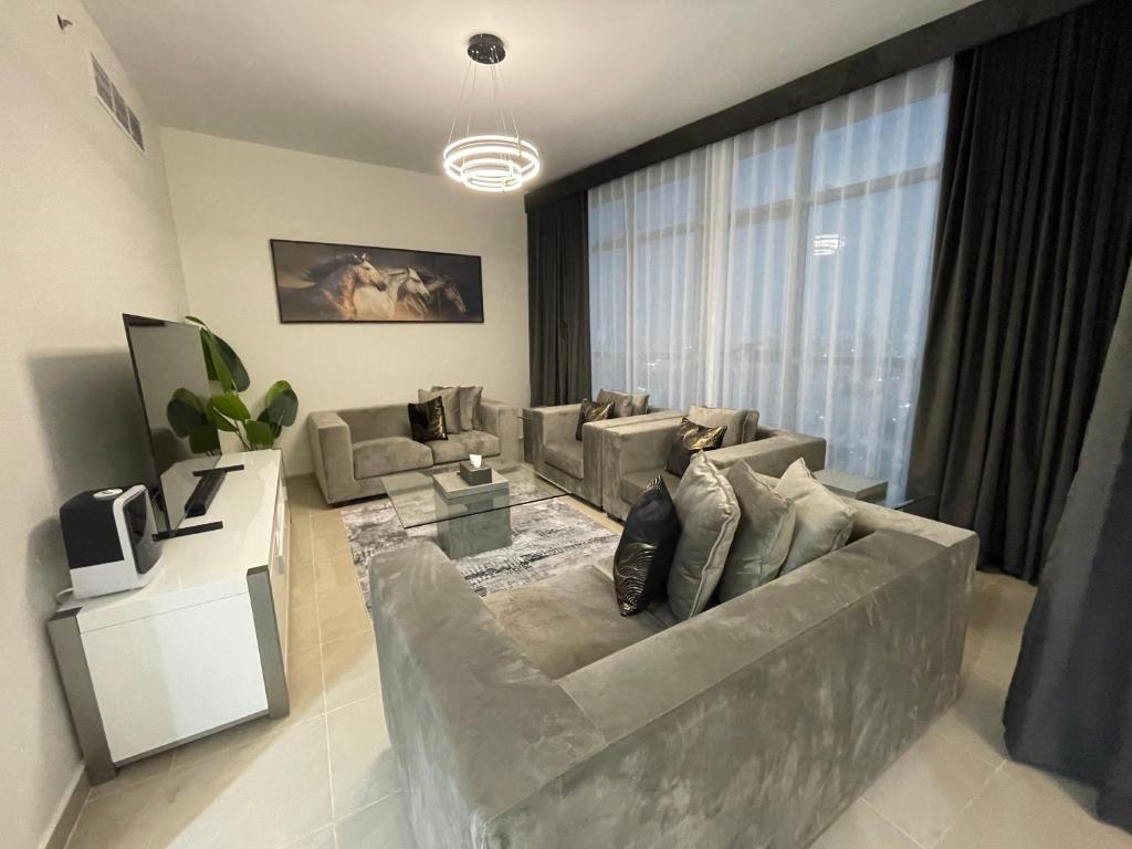 Posezení v ubytování Luxury Apartments - Ajman Corniche UAE
