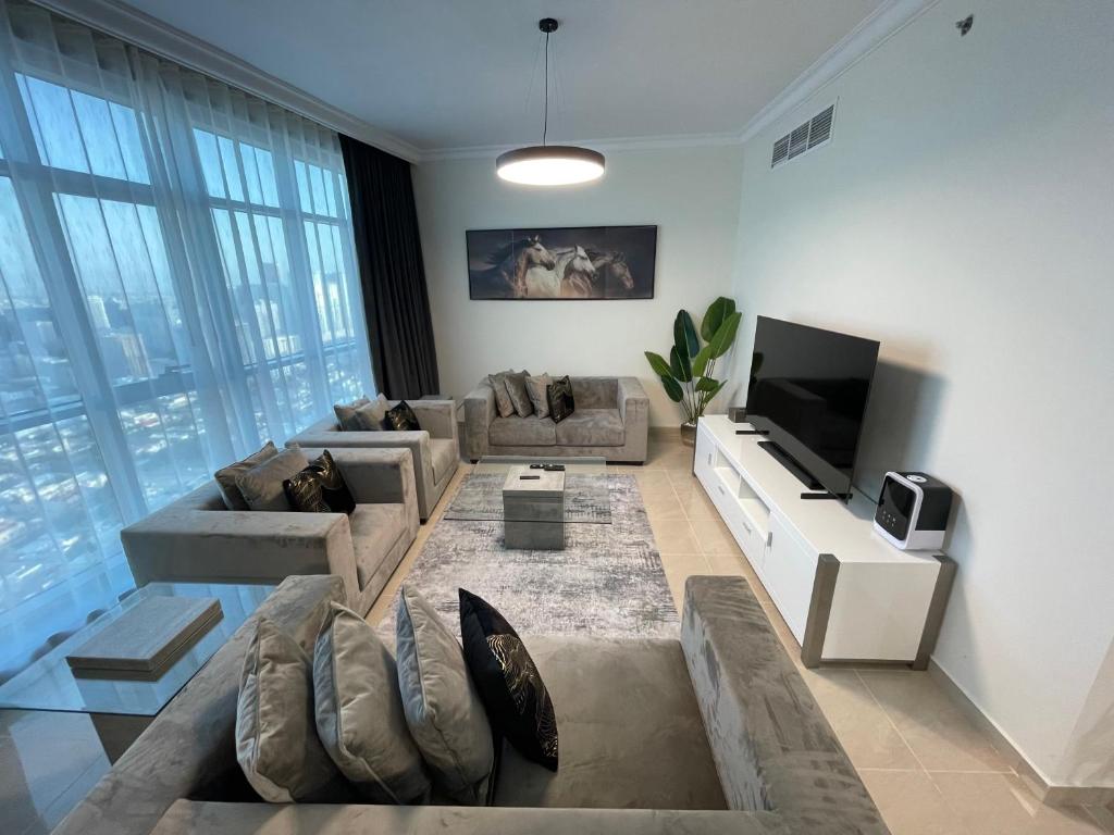 Posezení v ubytování Luxury Apartments - Ajman Corniche UAE