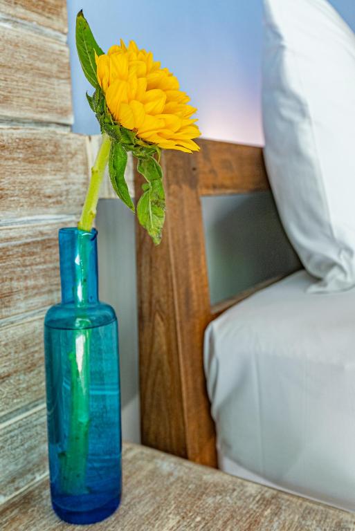 Postel nebo postele na pokoji v ubytování Arkbar Beach Club
