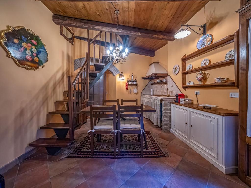 Kuchyň nebo kuchyňský kout v ubytování Wine cave