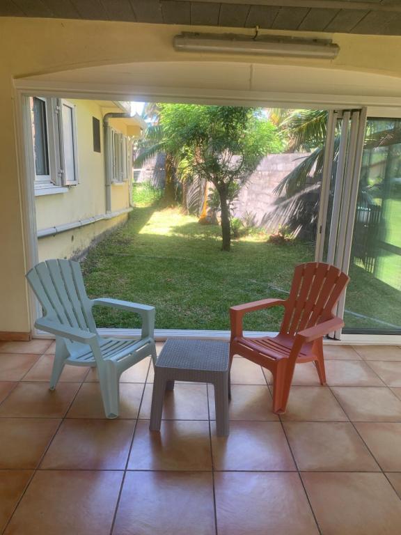 Zahrada ubytování Les Hibiscus