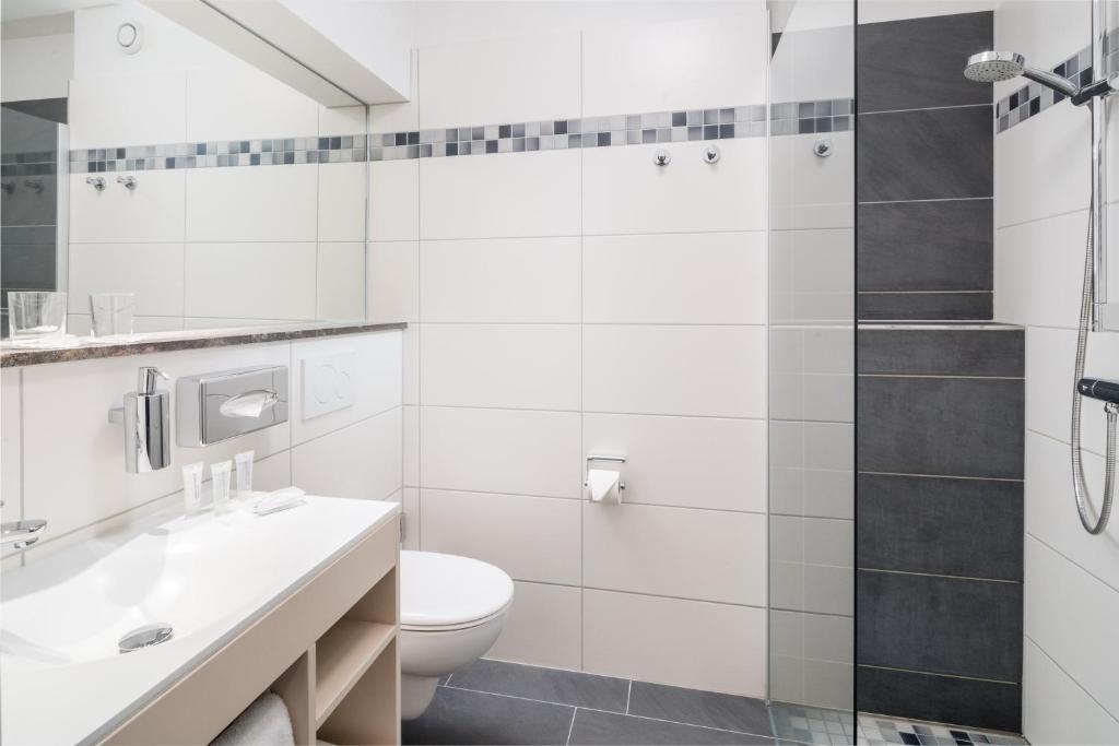 Koupelna v ubytování Hotel Blumlage