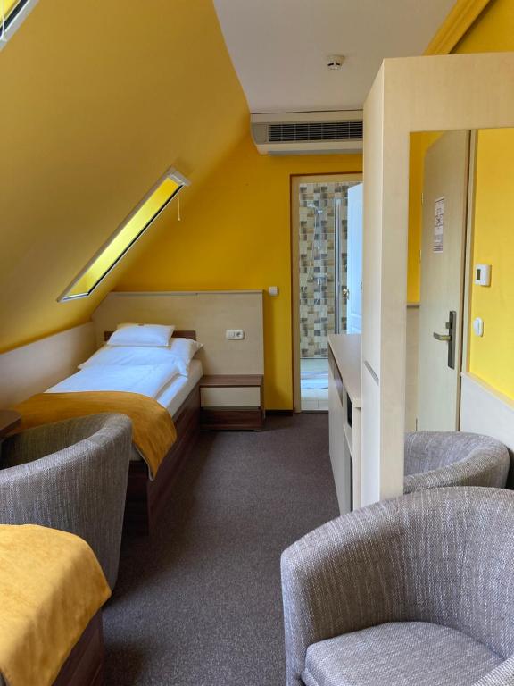 Hotel Mayer Alsóörsにあるベッド