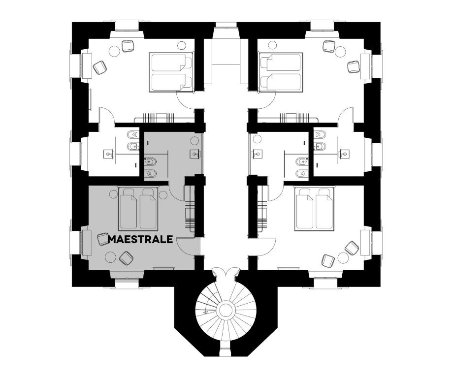 Faro Punta Imperatore - King Room With Sea View