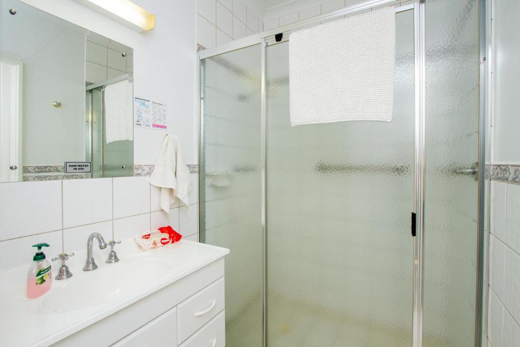 Koupelna v ubytování Pecan Hill BNB