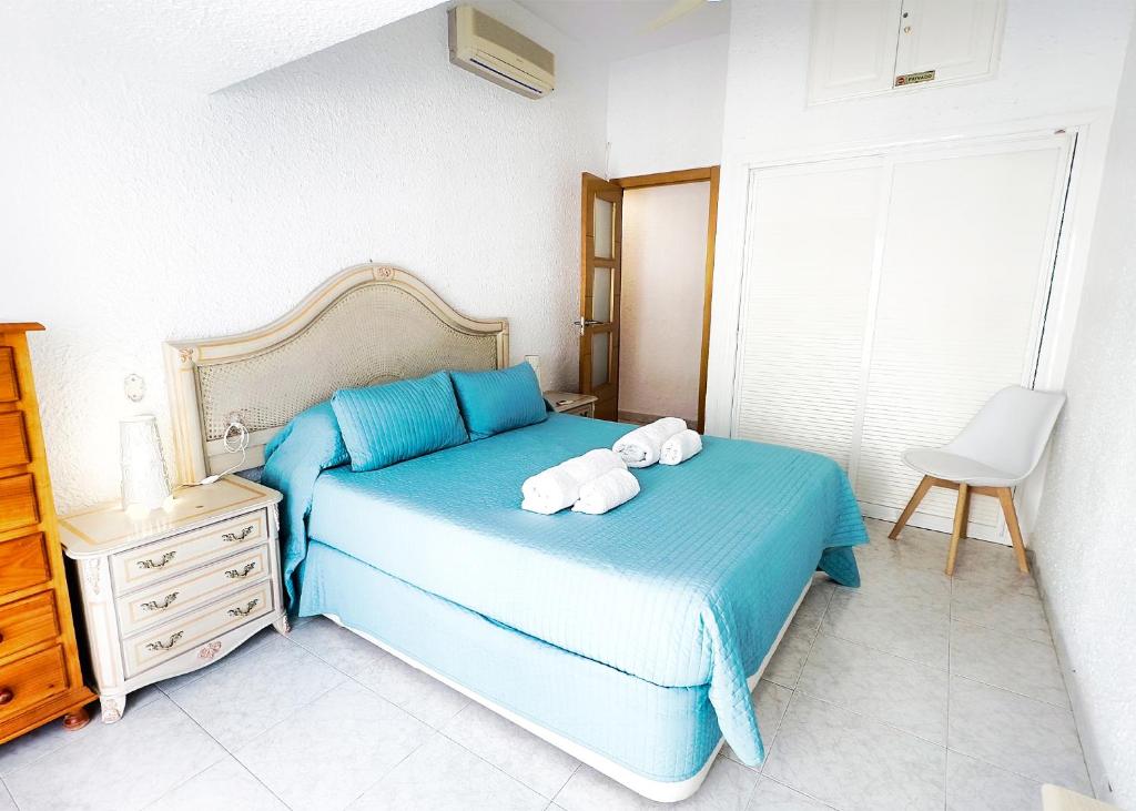Posteľ alebo postele v izbe v ubytovaní Skol 439 Spacious and Refurbished Apartment with Sea Views