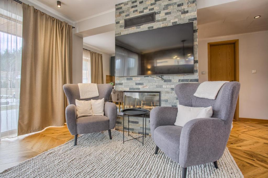 Posezení v ubytování City Escape - 4 bedroom villa in Grand Hotel Therme by Flat Mаnager