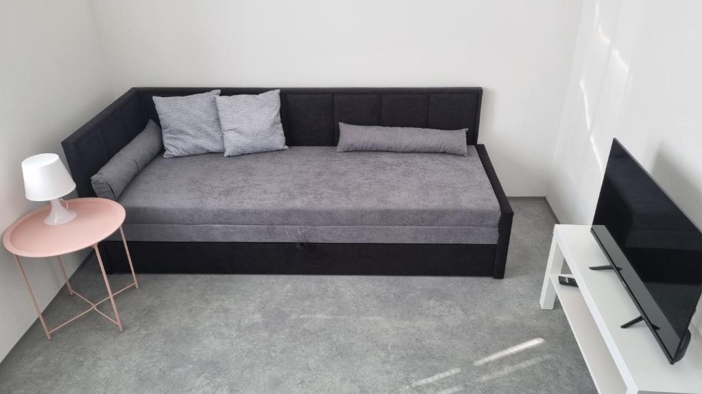 TV a/nebo společenská místnost v ubytování Apartmány Atrium