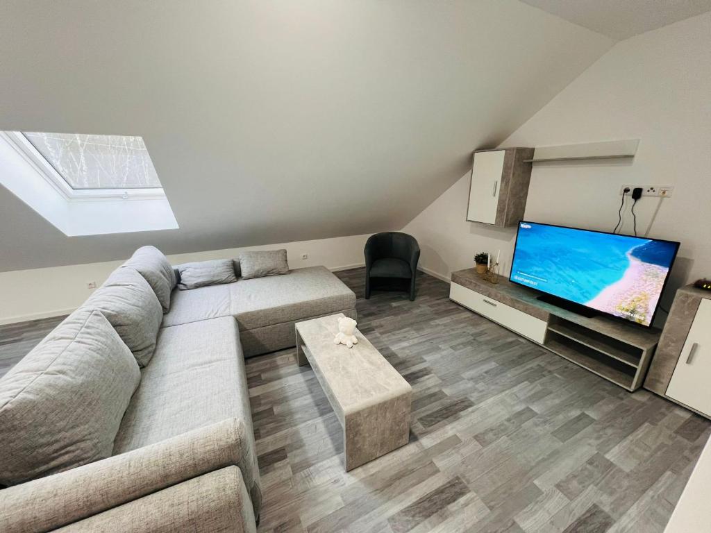 TV a/nebo společenská místnost v ubytování Apartment Weikersheim II