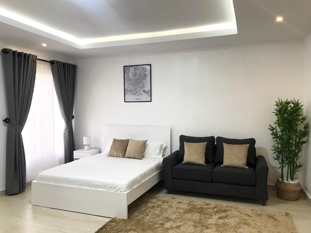 Postel nebo postele na pokoji v ubytování House4
