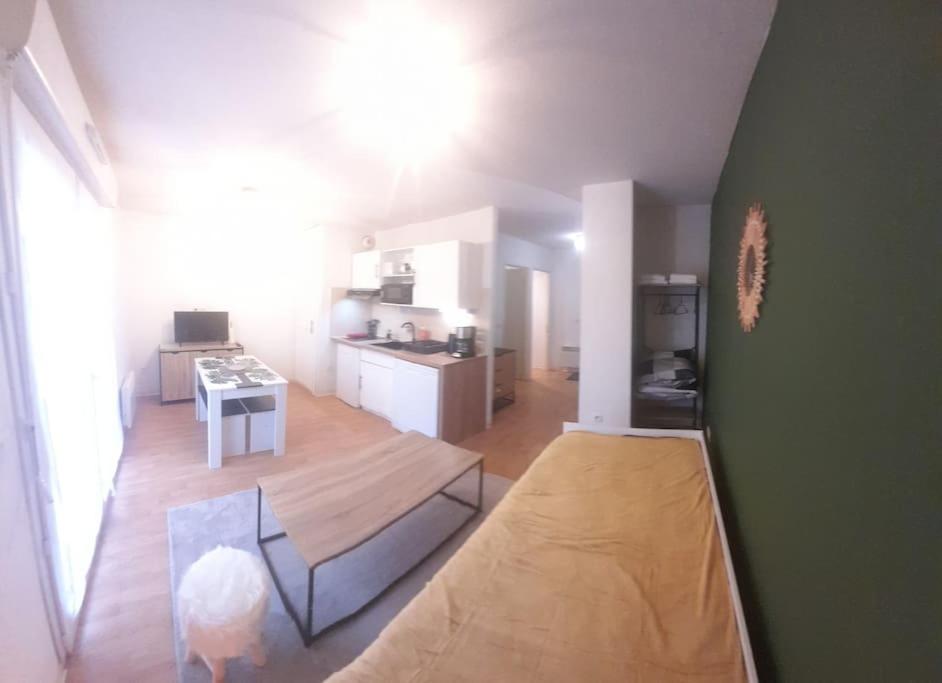 Kuchyň nebo kuchyňský kout v ubytování Appartement du Mouflon Vert, dans résidence de tourisme 3 étoiles