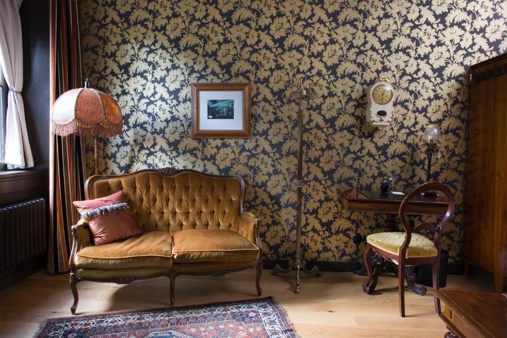 Posezení v ubytování Finspång Slott