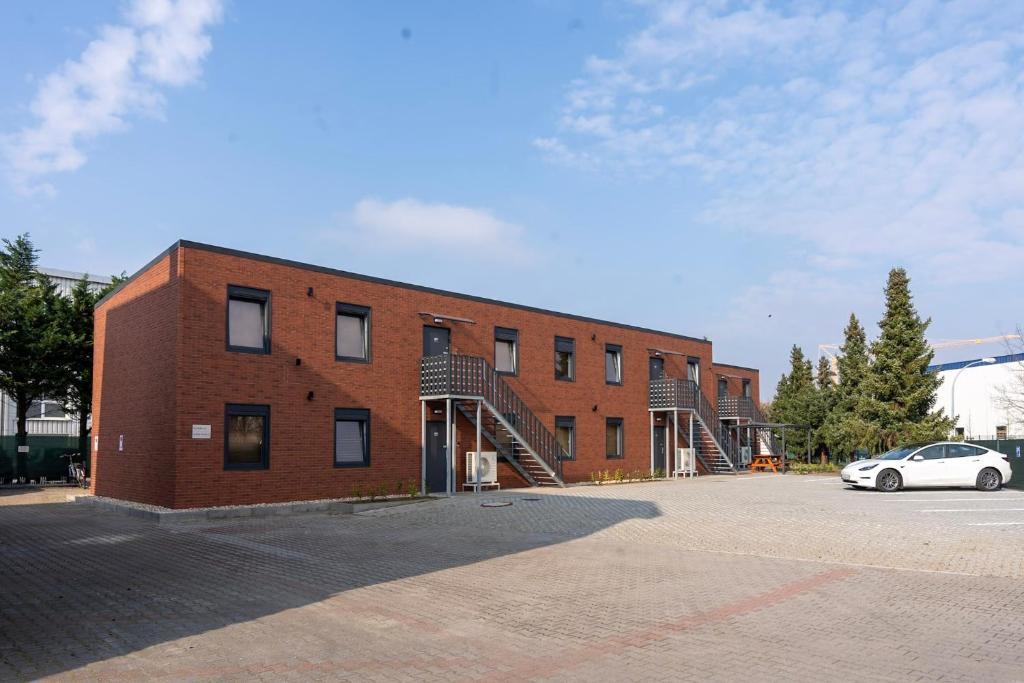 Das Gebäude in dem sich das Aparthotel befindet