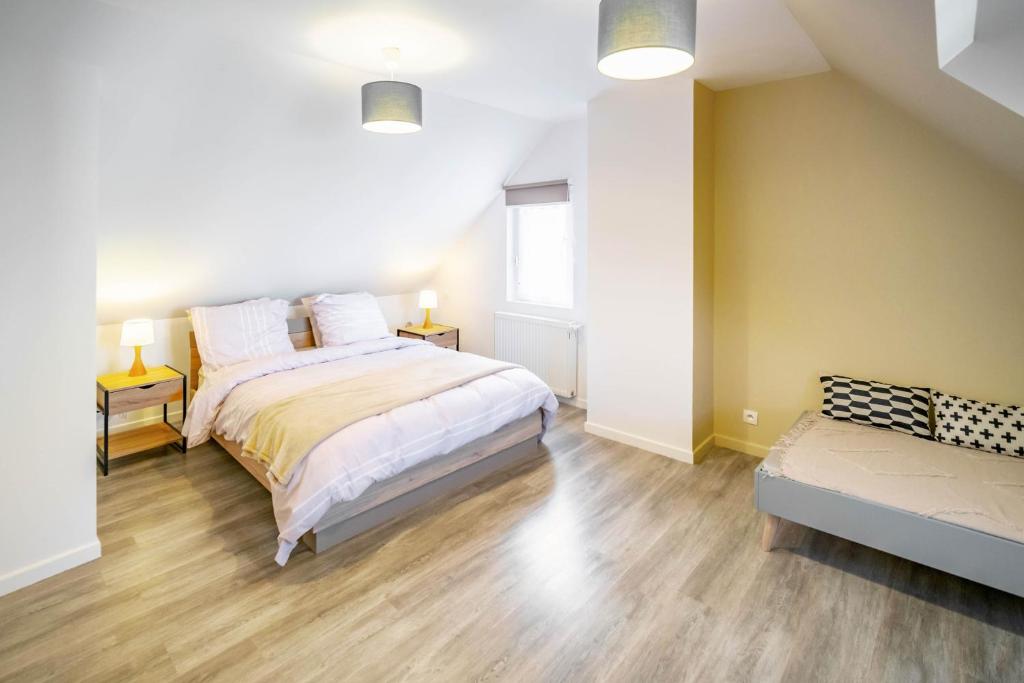 Postel nebo postele na pokoji v ubytování Villa Rive Ault