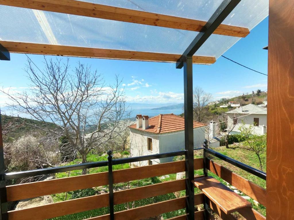 Balkón nebo terasa v ubytování Pelion Cozy Residency