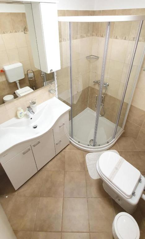 Koupelna v ubytování Apartments Ragusa