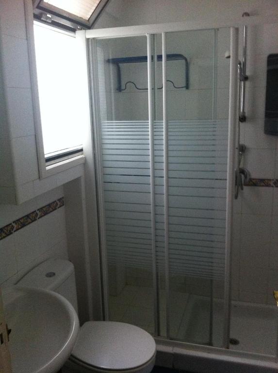 Koupelna v ubytování Hotel Boliña