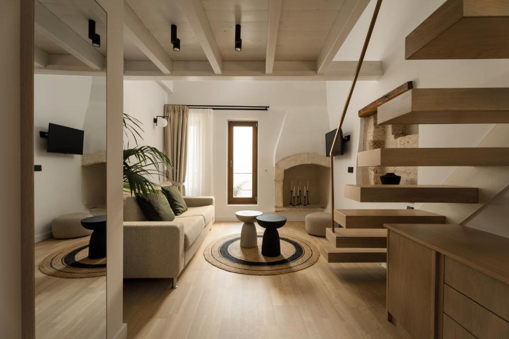 Posezení v ubytování Cortiletto Timeless Suites