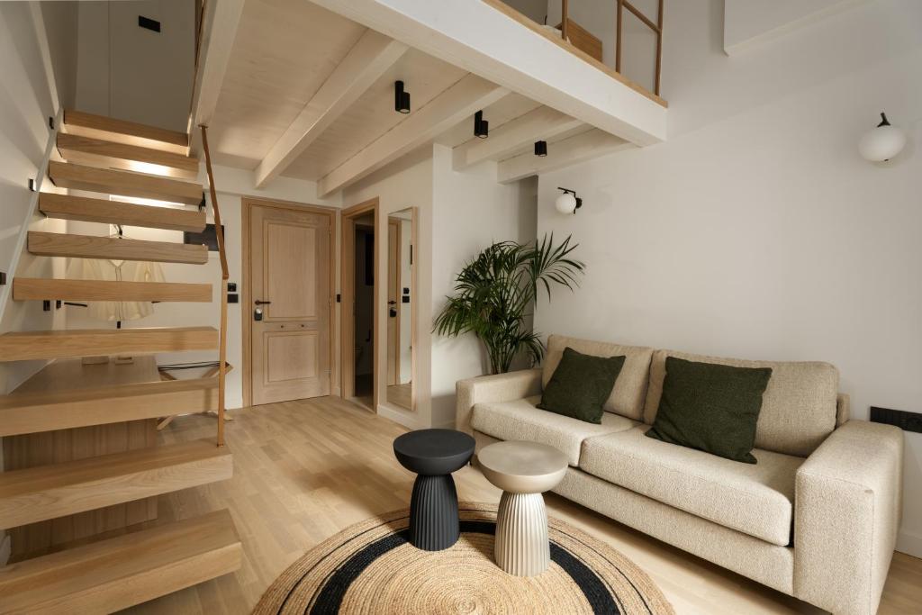 Posezení v ubytování Cortiletto Timeless Suites