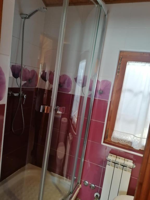 Koupelna v ubytování Cabañas Miraduero