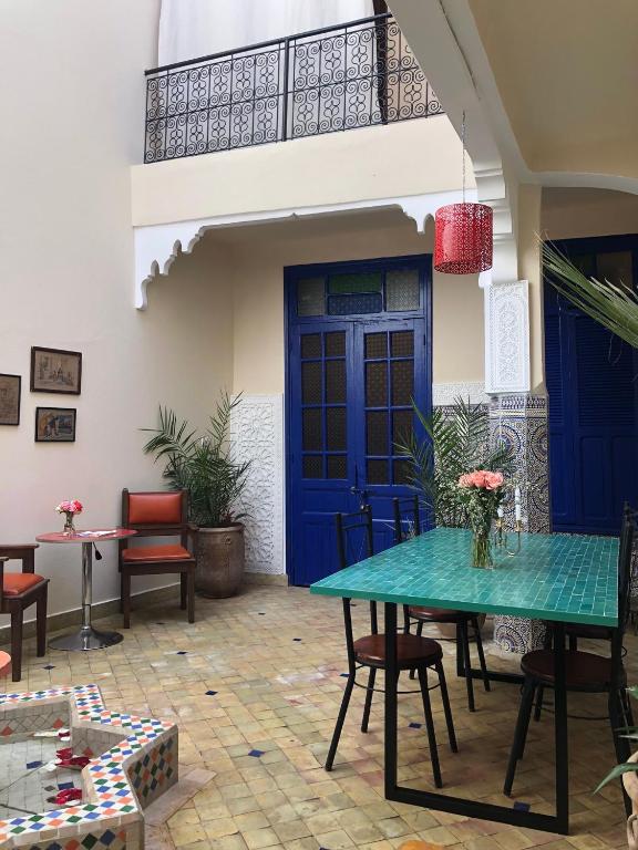 Balkón nebo terasa v ubytování Riad Imndi