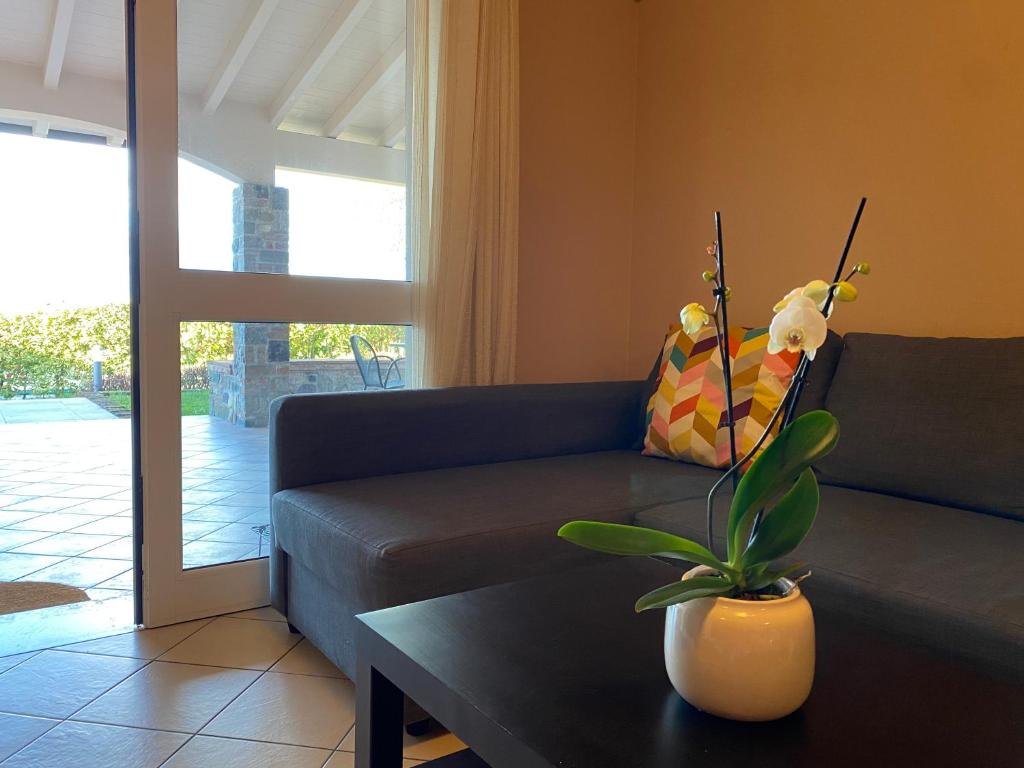 A seating area at Valentina’s home