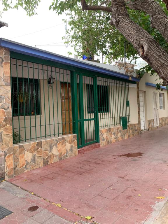 Bygningen som feriehuset ligger i