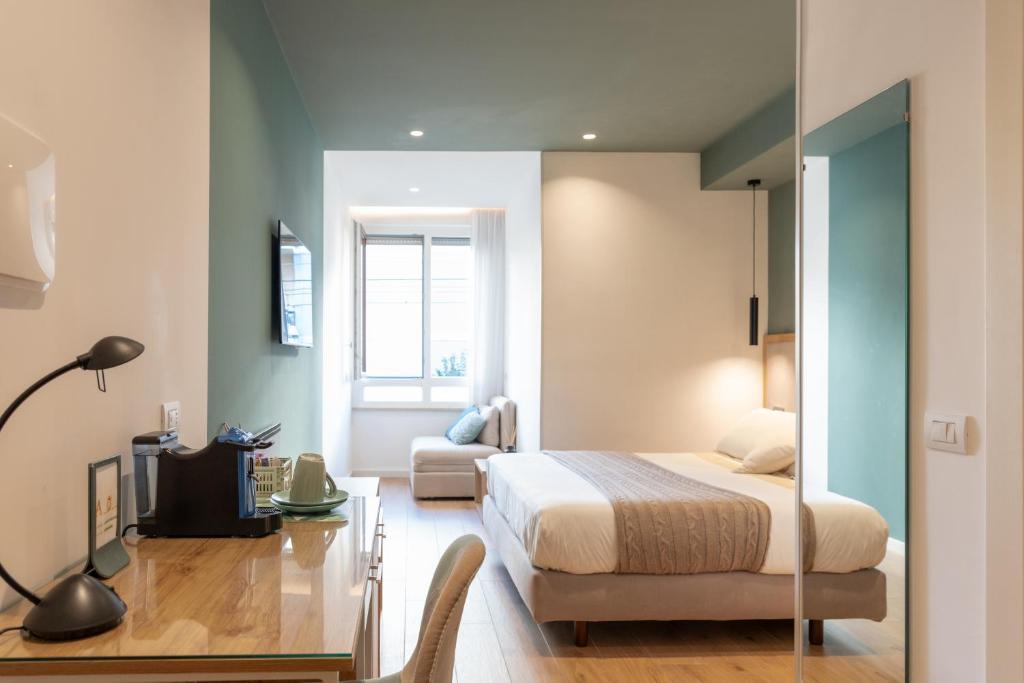 Posteľ alebo postele v izbe v ubytovaní B&B Amadema