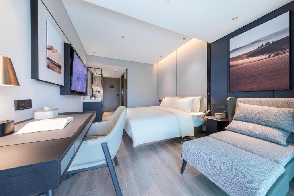Posezení v ubytování Atour Hotel Zhaoqing Qixingyan