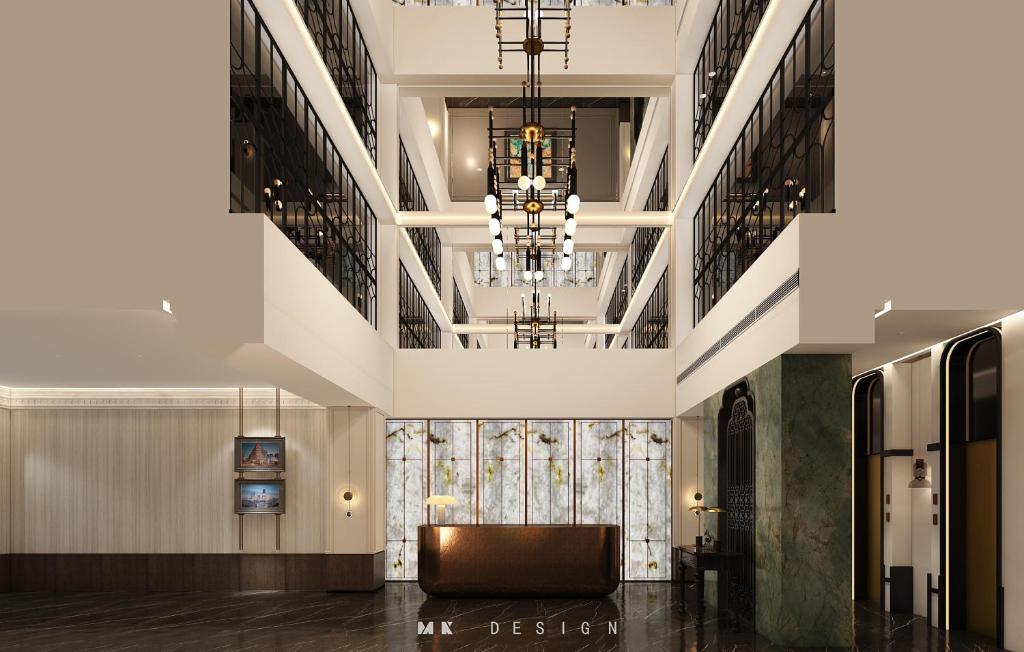 Posezení v ubytování JingLai Bushe Hotel Bund Nanjing West Road Shanghai