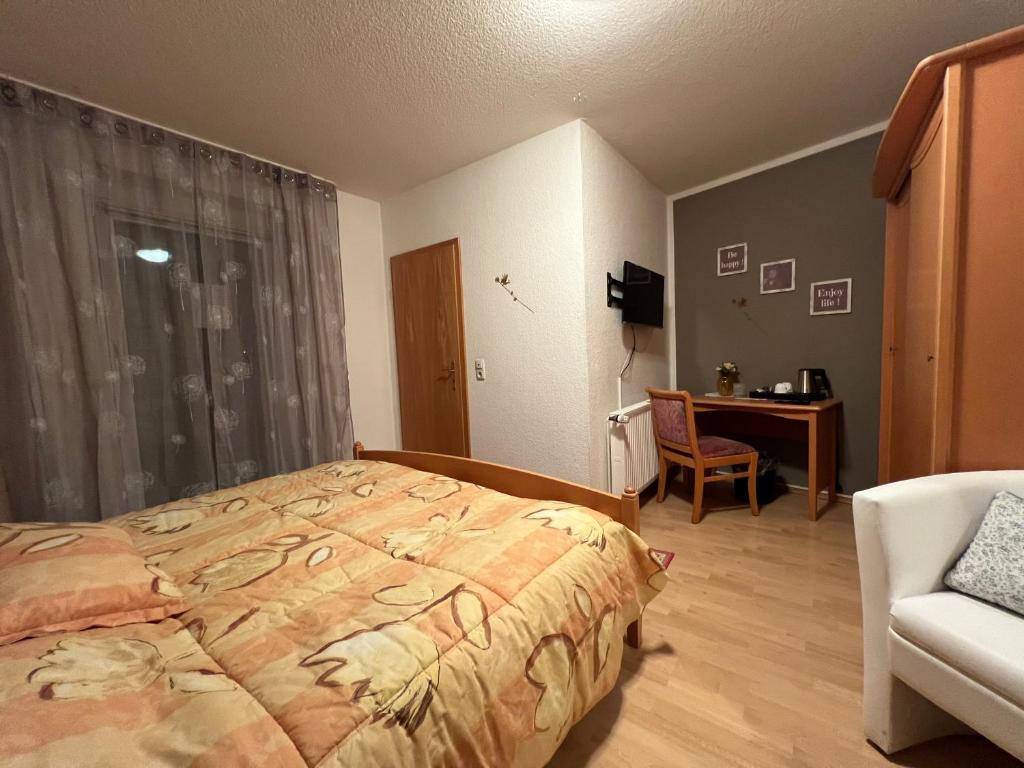 Postel nebo postele na pokoji v ubytování Landhaus Pusteblume