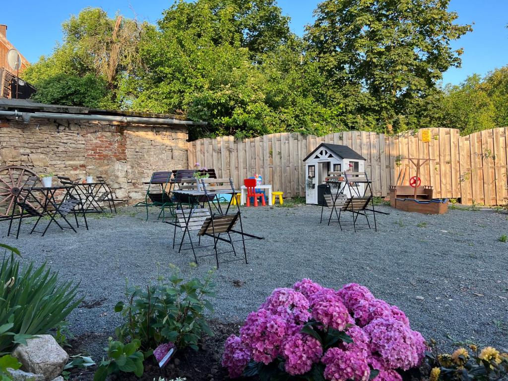 Zahrada ubytování Landhaus Pusteblume