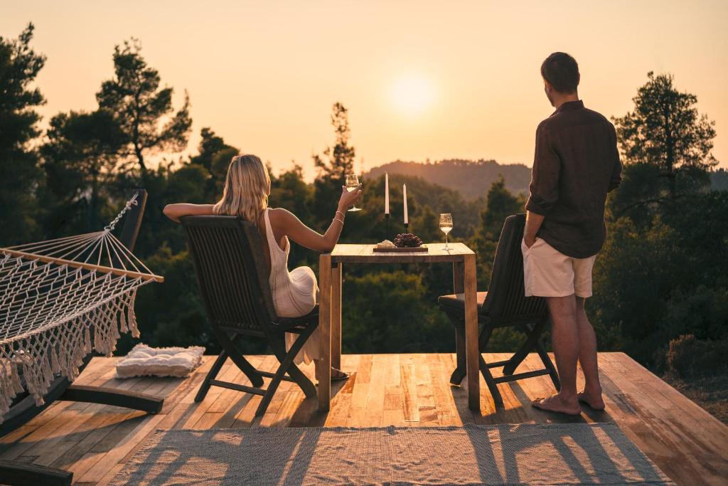 Příroda nedaleko luxury tent