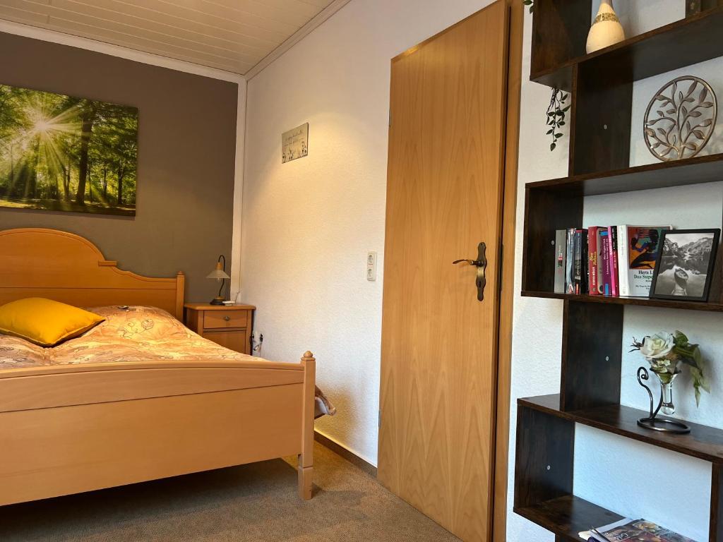 Postel nebo postele na pokoji v ubytování Landhaus Pusteblume