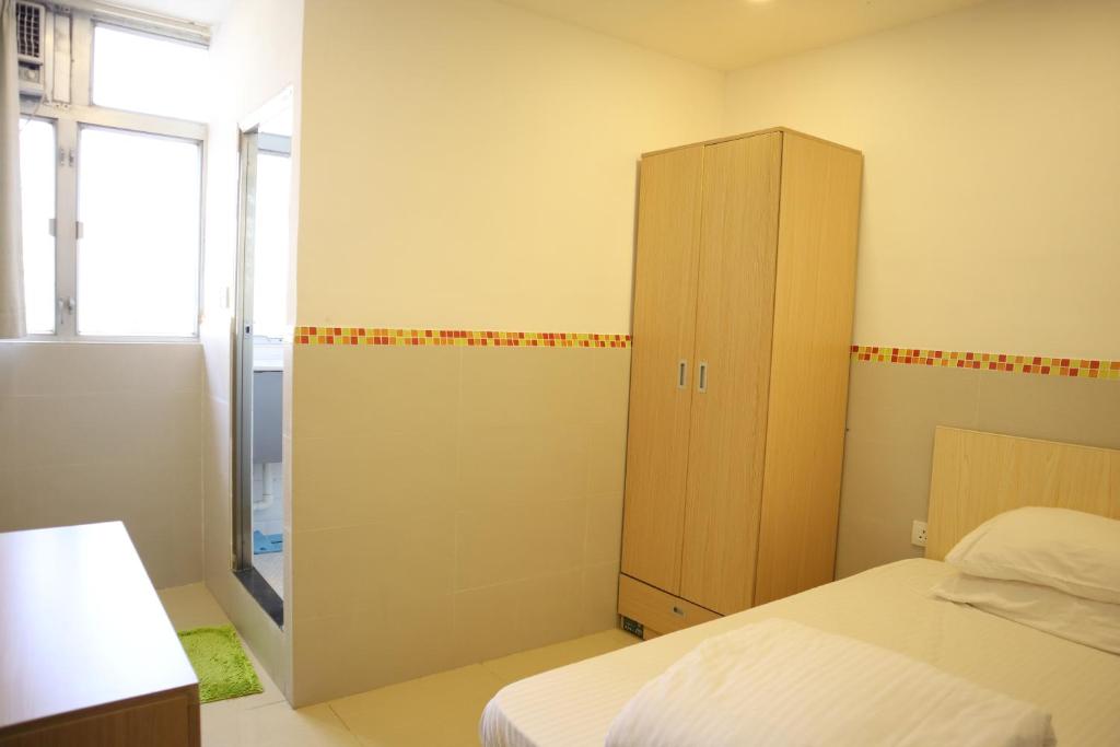 Katil atau katil-katil dalam bilik di Hong Kong Hostel