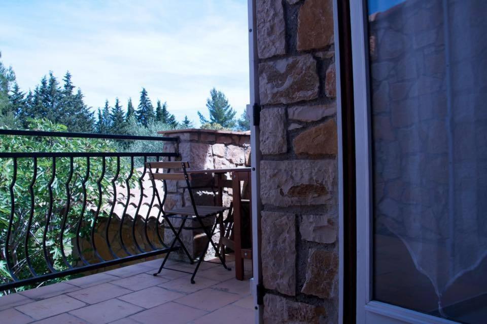 Balkón nebo terasa v ubytování Bastide de l'Ovalie Gites