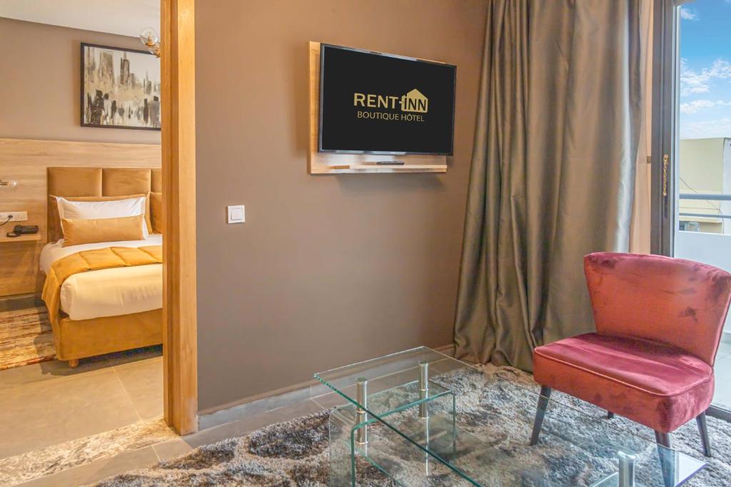 Postel nebo postele na pokoji v ubytování Rent-inn Boutique Hotel