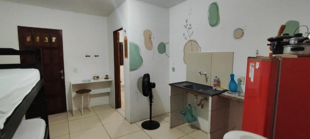 Bathroom sa Chalés Residência Tatiane