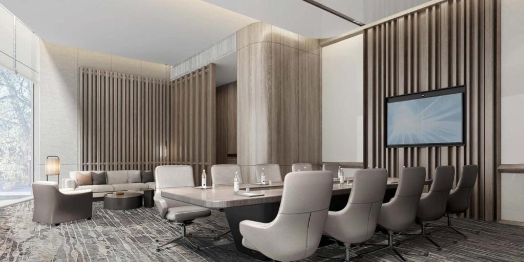 Posezení v ubytování Orange Tree International Hotel Zhujiang New Town Huacheng Sqaure Branch - Free Shuttle Bus to Canton Fair Complex During Canton Fair Period