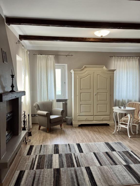 Posezení v ubytování Casa Caimotta