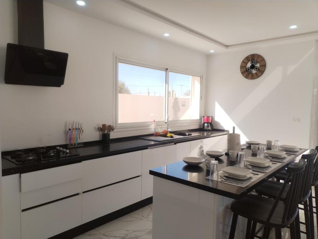 Kuchyň nebo kuchyňský kout v ubytování Villa du Soleil - Style moderne
