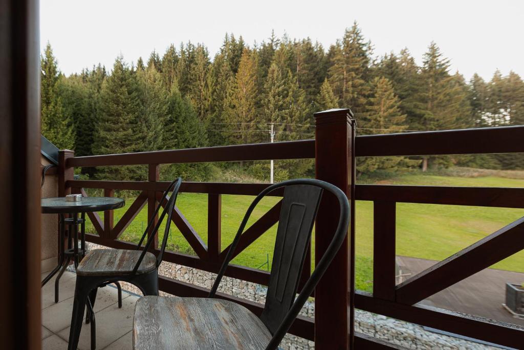 Balkón nebo terasa v ubytování Hotel Green