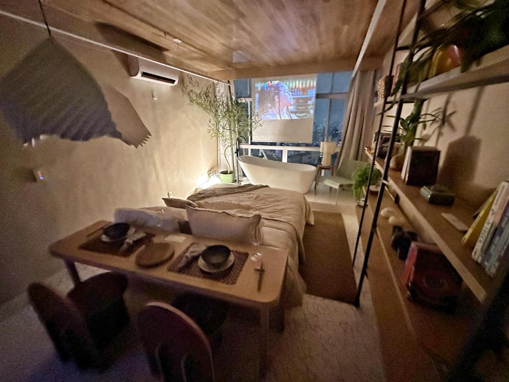 Vem pro Copan - 32楼 - 带浴室和屏幕的工作室