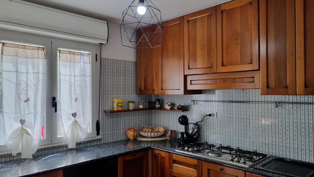 Kuchyň nebo kuchyňský kout v ubytování Lovehome