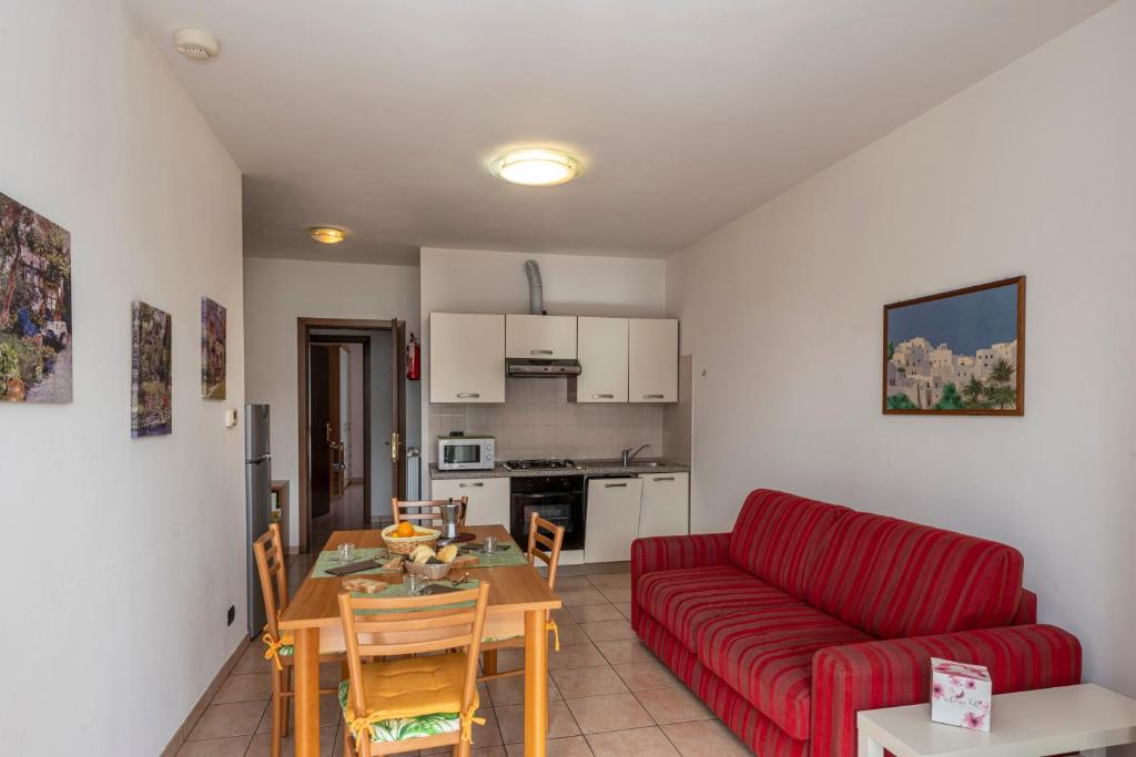 Kuchyň nebo kuchyňský kout v ubytování Camping Residence & Lodge Orchidea