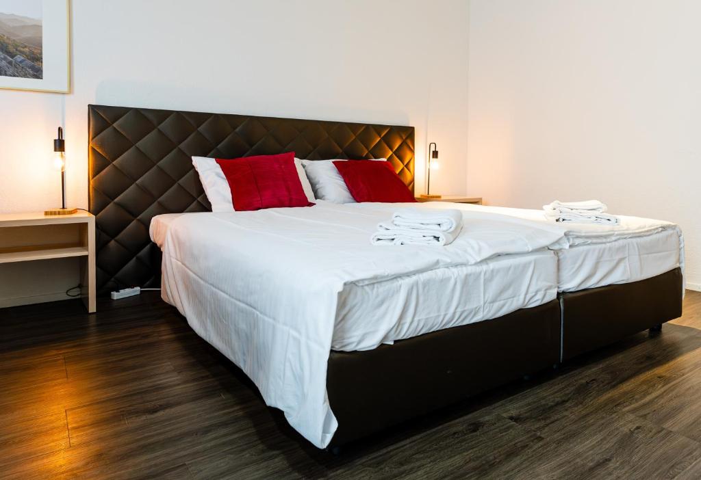 Postel nebo postele na pokoji v ubytování Los Lorentes Hotel Bern Airport