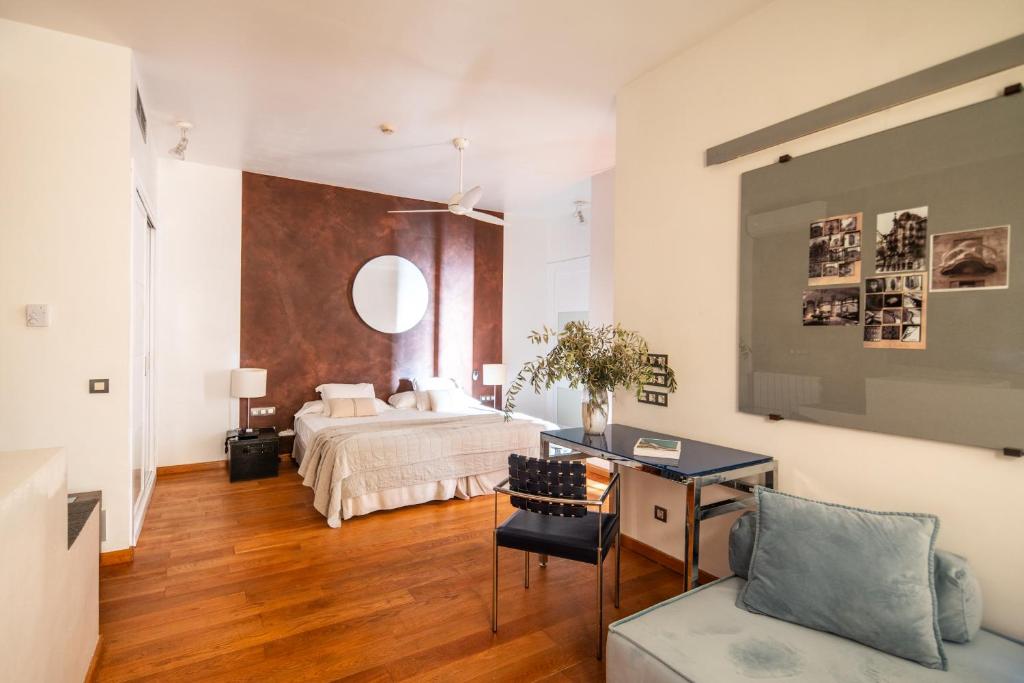 Posezení v ubytování Hotel Boutique Mas Passamaner