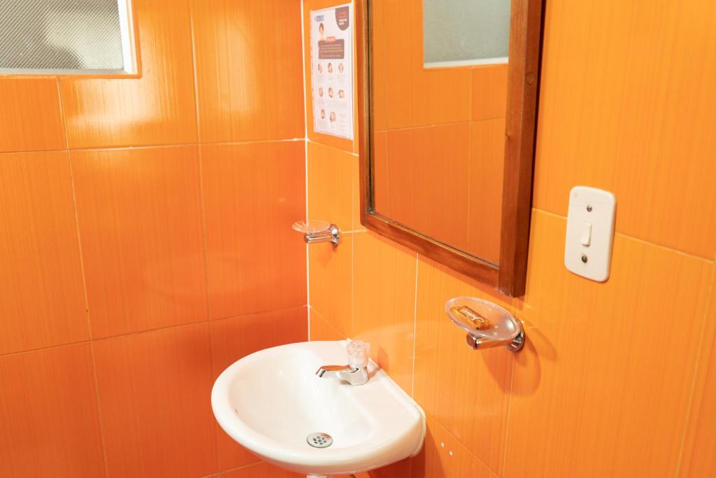 Koupelna v ubytování Hotel Juanambu