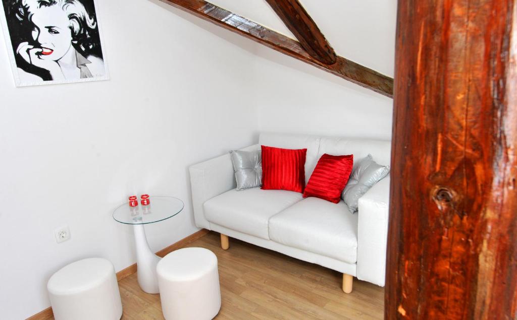Posezení v ubytování Luxury Rooms Nirvana